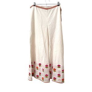 PALACE ATELIER Wide Leg Cotton Floral‎ Pant Sz L